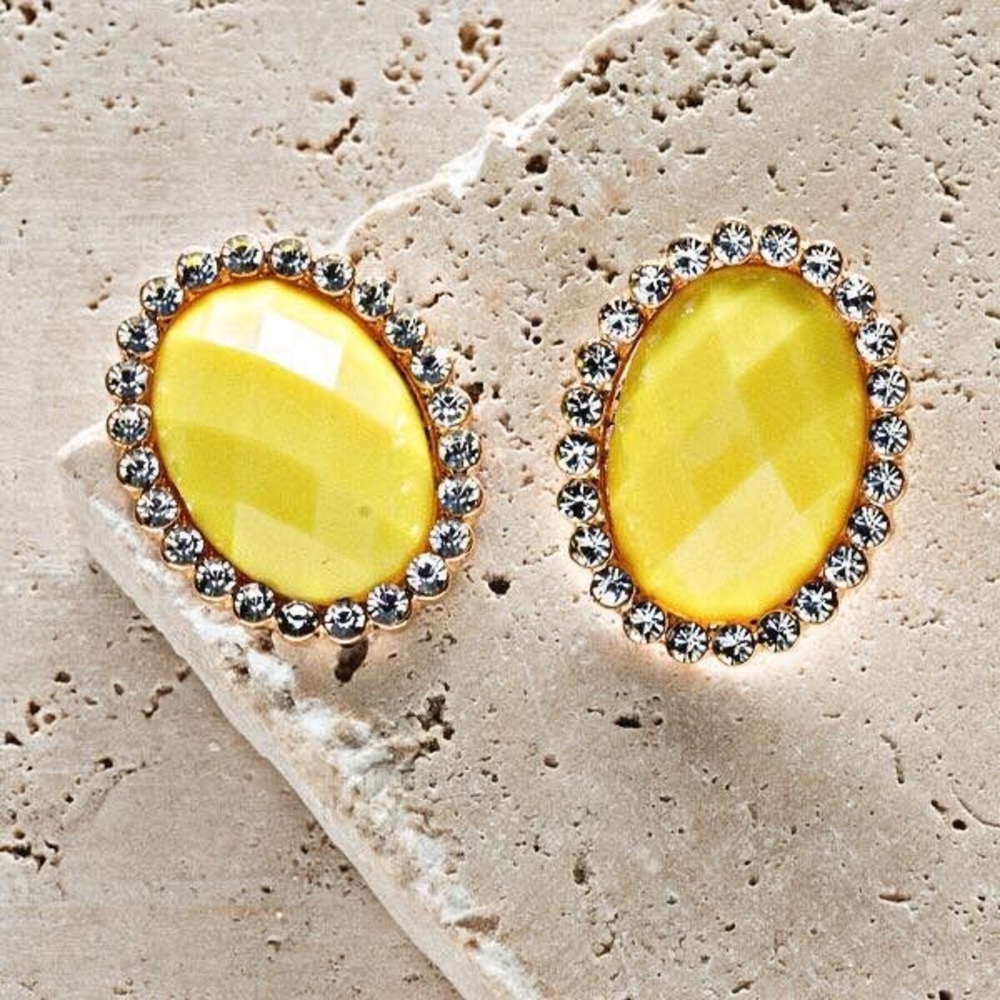 Brand new in box Plunder earrings Adella Yellow